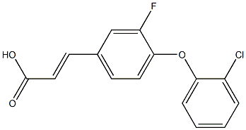3-[4-(2-chlorophenoxy)-3-fluorophenyl]prop-2-enoic acid
