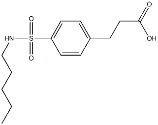 3-[4-(pentylsulfamoyl)phenyl]propanoic acid