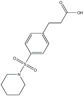 3-[4-(piperidine-1-sulfonyl)phenyl]propanoic acid