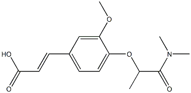 3-{4-[1-(dimethylcarbamoyl)ethoxy]-3-methoxyphenyl}prop-2-enoic acid