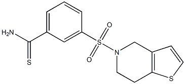 3-{4H,5H,6H,7H-thieno[3,2-c]pyridine-5-sulfonyl}benzene-1-carbothioamide