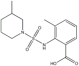 3-methyl-2-{[(3-methylpiperidine-1-)sulfonyl]amino}benzoic acid