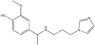 4-(1-{[3-(1H-imidazol-1-yl)propyl]amino}ethyl)-2-methoxyphenol