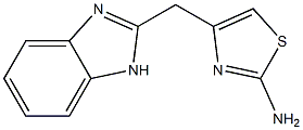 4-(1H-1,3-benzodiazol-2-ylmethyl)-1,3-thiazol-2-amine Structure