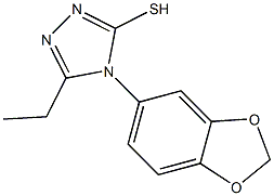 4-(2H-1,3-benzodioxol-5-yl)-5-ethyl-4H-1,2,4-triazole-3-thiol Structure