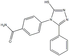 4-(3-phenyl-5-sulfanyl-4H-1,2,4-triazol-4-yl)benzamide