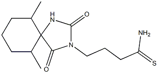 4-(6,10-dimethyl-2,4-dioxo-1,3-diazaspiro[4.5]dec-3-yl)butanethioamide