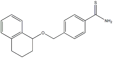 4-[(1,2,3,4-tetrahydronaphthalen-1-yloxy)methyl]benzene-1-carbothioamide