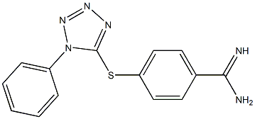 4-[(1-phenyl-1H-1,2,3,4-tetrazol-5-yl)sulfanyl]benzene-1-carboximidamide