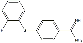 4-[(2-fluorophenyl)sulfanyl]benzene-1-carboximidamide