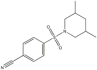 4-[(3,5-dimethylpiperidin-1-yl)sulfonyl]benzonitrile