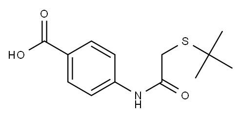4-[2-(tert-butylsulfanyl)acetamido]benzoic acid