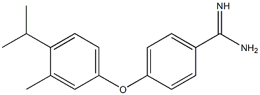 4-[3-methyl-4-(propan-2-yl)phenoxy]benzene-1-carboximidamide Structure