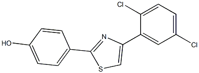 4-[4-(2,5-dichlorophenyl)-1,3-thiazol-2-yl]phenol
