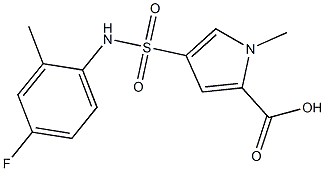 4-{[(4-fluoro-2-methylphenyl)amino]sulfonyl}-1-methyl-1H-pyrrole-2-carboxylic acid