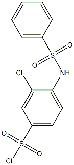 4-benzenesulfonamido-3-chlorobenzene-1-sulfonyl chloride