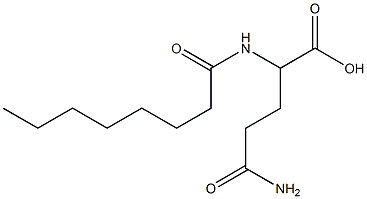 4-carbamoyl-2-octanamidobutanoic acid