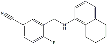 4-fluoro-3-[(5,6,7,8-tetrahydronaphthalen-1-ylamino)methyl]benzonitrile