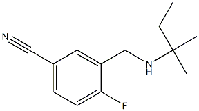 4-fluoro-3-{[(2-methylbutan-2-yl)amino]methyl}benzonitrile