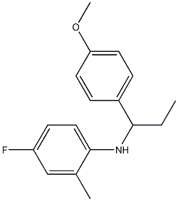 4-fluoro-N-[1-(4-methoxyphenyl)propyl]-2-methylaniline