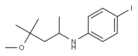 4-iodo-N-(4-methoxy-4-methylpentan-2-yl)aniline Structure