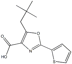 5-(2,2-dimethylpropyl)-2-(thiophen-2-yl)-1,3-oxazole-4-carboxylic acid