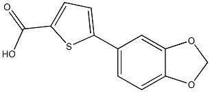 5-(2H-1,3-benzodioxol-5-yl)thiophene-2-carboxylic acid Structure