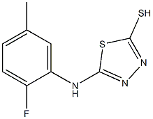 5-[(2-fluoro-5-methylphenyl)amino]-1,3,4-thiadiazole-2-thiol