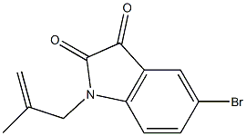 5-bromo-1-(2-methylprop-2-en-1-yl)-2,3-dihydro-1H-indole-2,3-dione Structure