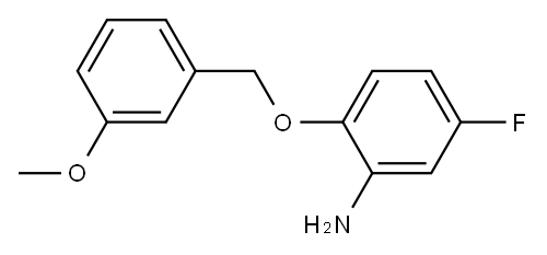 5-fluoro-2-[(3-methoxyphenyl)methoxy]aniline