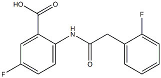 5-fluoro-2-[2-(2-fluorophenyl)acetamido]benzoic acid