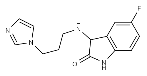 5-fluoro-3-{[3-(1H-imidazol-1-yl)propyl]amino}-2,3-dihydro-1H-indol-2-one