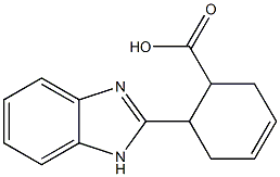 6-(1H-benzimidazol-2-yl)cyclohex-3-ene-1-carboxylic acid Structure