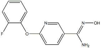 6-(2-fluorophenoxy)-N'-hydroxypyridine-3-carboximidamide Structure