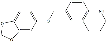6-[(2H-1,3-benzodioxol-5-yloxy)methyl]-1,2,3,4-tetrahydroquinoline