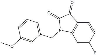 6-fluoro-1-[(3-methoxyphenyl)methyl]-2,3-dihydro-1H-indole-2,3-dione
