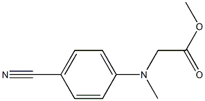 methyl 2-[(4-cyanophenyl)(methyl)amino]acetate Structure