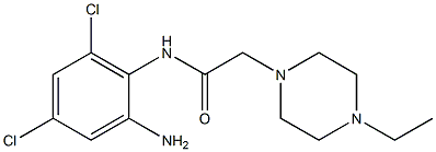 N-(2-amino-4,6-dichlorophenyl)-2-(4-ethylpiperazin-1-yl)acetamide