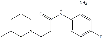 N-(2-amino-4-fluorophenyl)-3-(3-methylpiperidin-1-yl)propanamide
