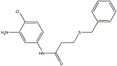 N-(3-amino-4-chlorophenyl)-3-(benzylsulfanyl)propanamide