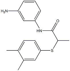 N-(3-aminophenyl)-2-[(3,4-dimethylphenyl)sulfanyl]propanamide