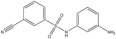 N-(3-aminophenyl)-3-cyanobenzene-1-sulfonamide