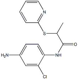 N-(4-amino-2-chlorophenyl)-2-(pyridin-2-ylsulfanyl)propanamide