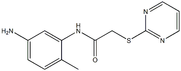N-(5-amino-2-methylphenyl)-2-(pyrimidin-2-ylsulfanyl)acetamide