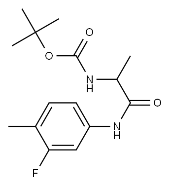 tert-butyl 2-[(3-fluoro-4-methylphenyl)amino]-1-methyl-2-oxoethylcarbamate