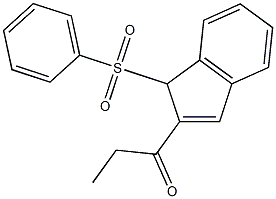 1-(1-(PHENYLSULFONYL)-1H-INDEN-2-YL)PROPAN-1-ONE