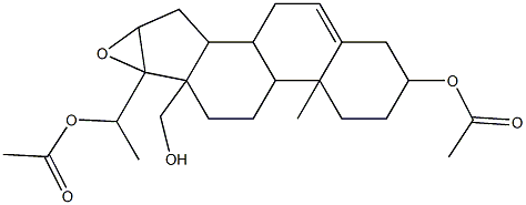 1-[2-(acetyloxy)-6a-(hydroxymethyl)-4a-methyl-1,2,3,4,4a,4b,5,6,6a,7a,8,8a,8b,9-tetradecahydro-6bH-naphtho[2',1':4,5]indeno[1,2-b]oxiren-6b-yl]ethyl acetate