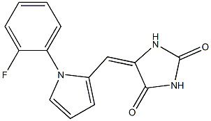 5-{[1-(2-fluorophenyl)-1H-pyrrol-2-yl]methylene}imidazolidine-2,4-dione