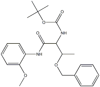 tert-butyl 2-(benzyloxy)-1-[(2-methoxyanilino)carbonyl]propylcarbamate Structure