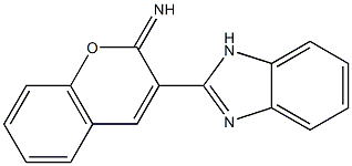 3-(1H-benzimidazol-2-yl)-2H-chromen-2-imine Struktur